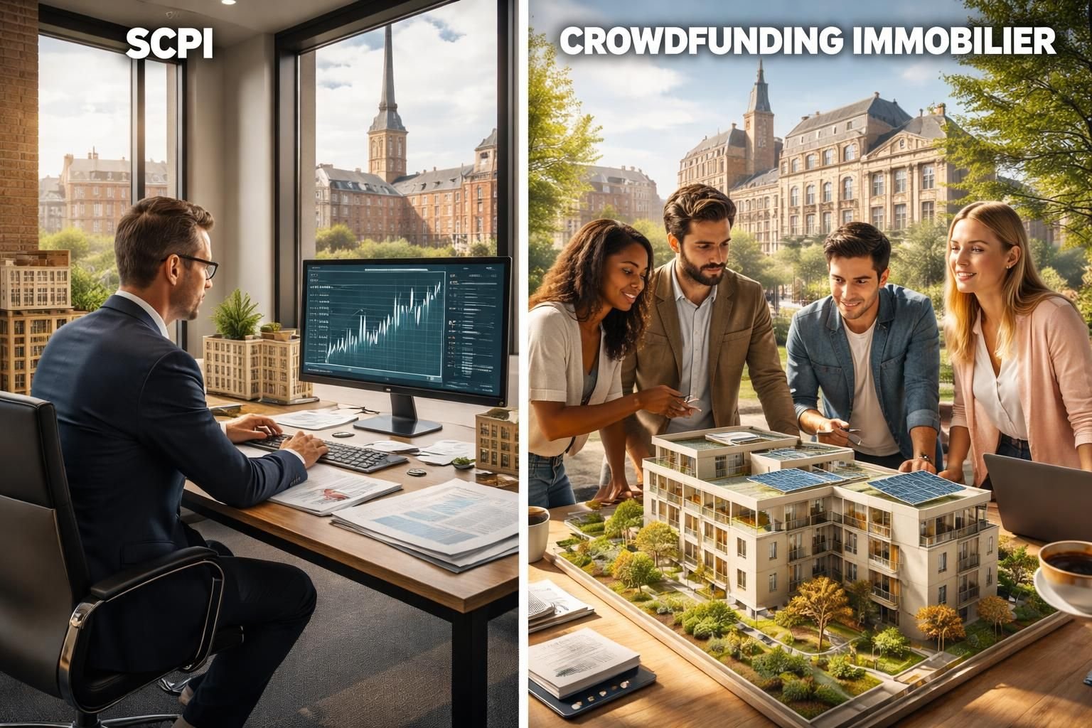 découvrez notre comparatif 2026 entre scpi et crowdfunding immobilier à roubaix pour choisir la meilleure option d'investissement selon vos objectifs et votre profil.